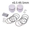 49mm Motorcycle Piston Rings 2UJ-11638-00-00 For Yamaha XC125 GRIZZLY 125 YFM125GXGR XV250U ROUTE XV250XCR V STAR XV250G VIRAGO