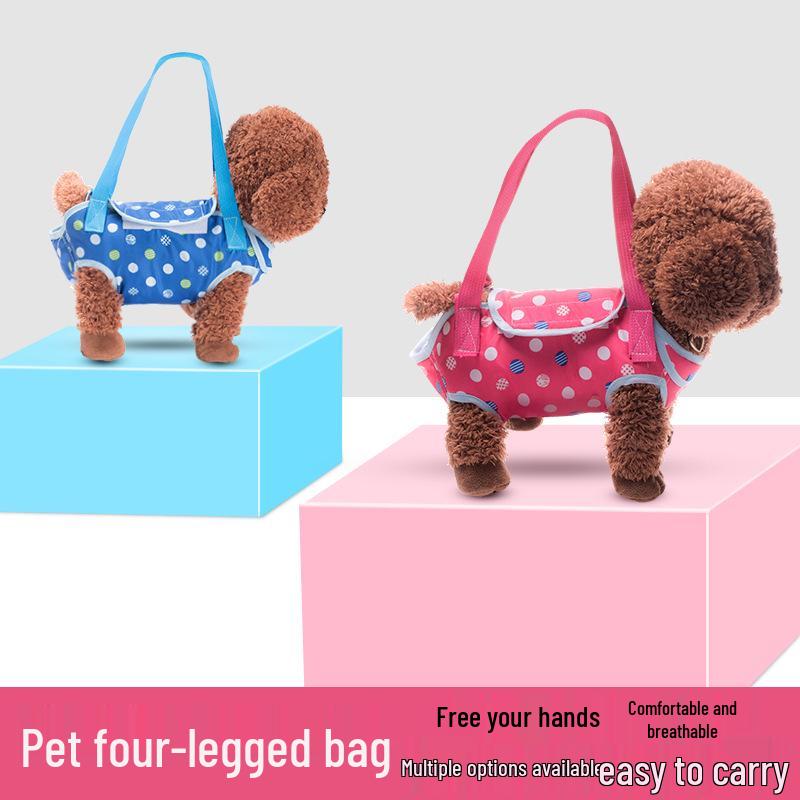 Teddy Dog Style Pet Travel Backpack: Four-Legged, Single Shoulder Crossbody Bag