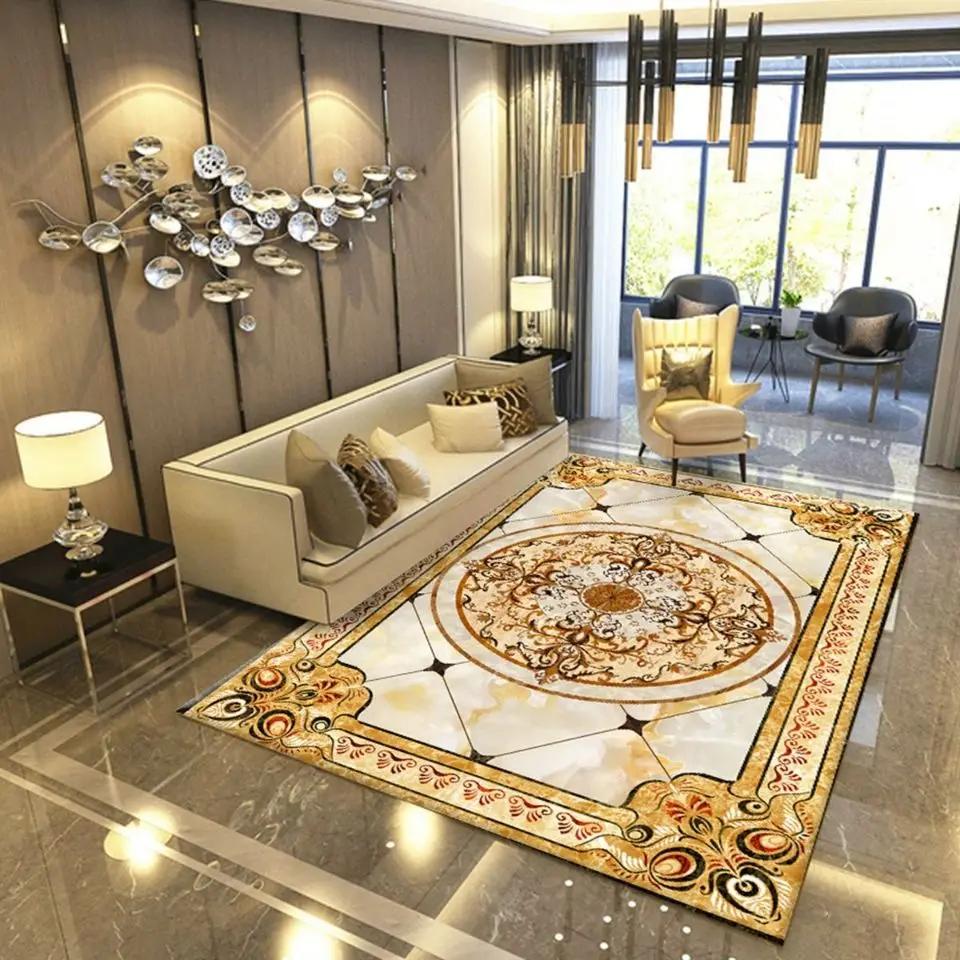 European Style Carpet Living Room Large Area Rugs Bedroom Bedside Mat Home Porch Entry Doormat Alfombras Para La Sala Moderna
