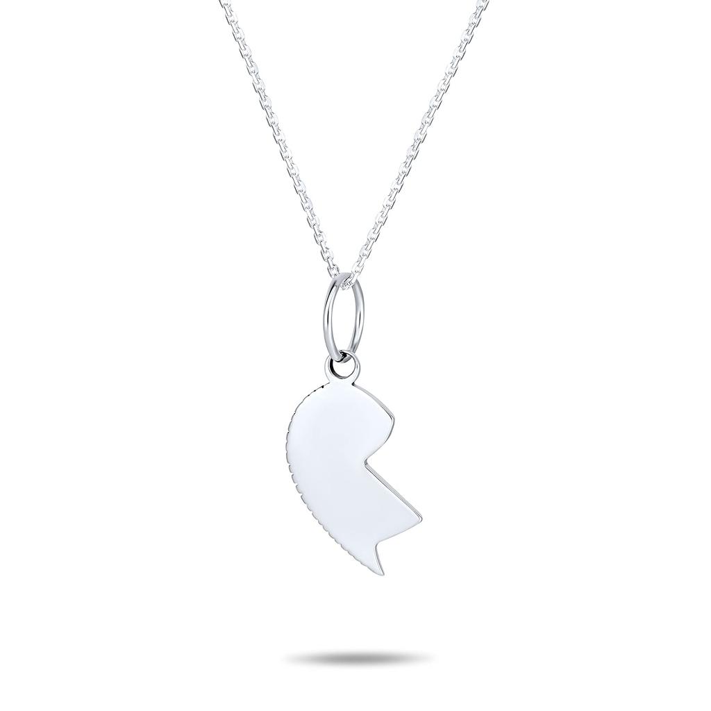 Bölünmüş Kalp Kırılma Paylaş Bulmaca Hediye Kazınmış Kelime Büyükanne Torun Kolye Büyükanne İçin Gümüş