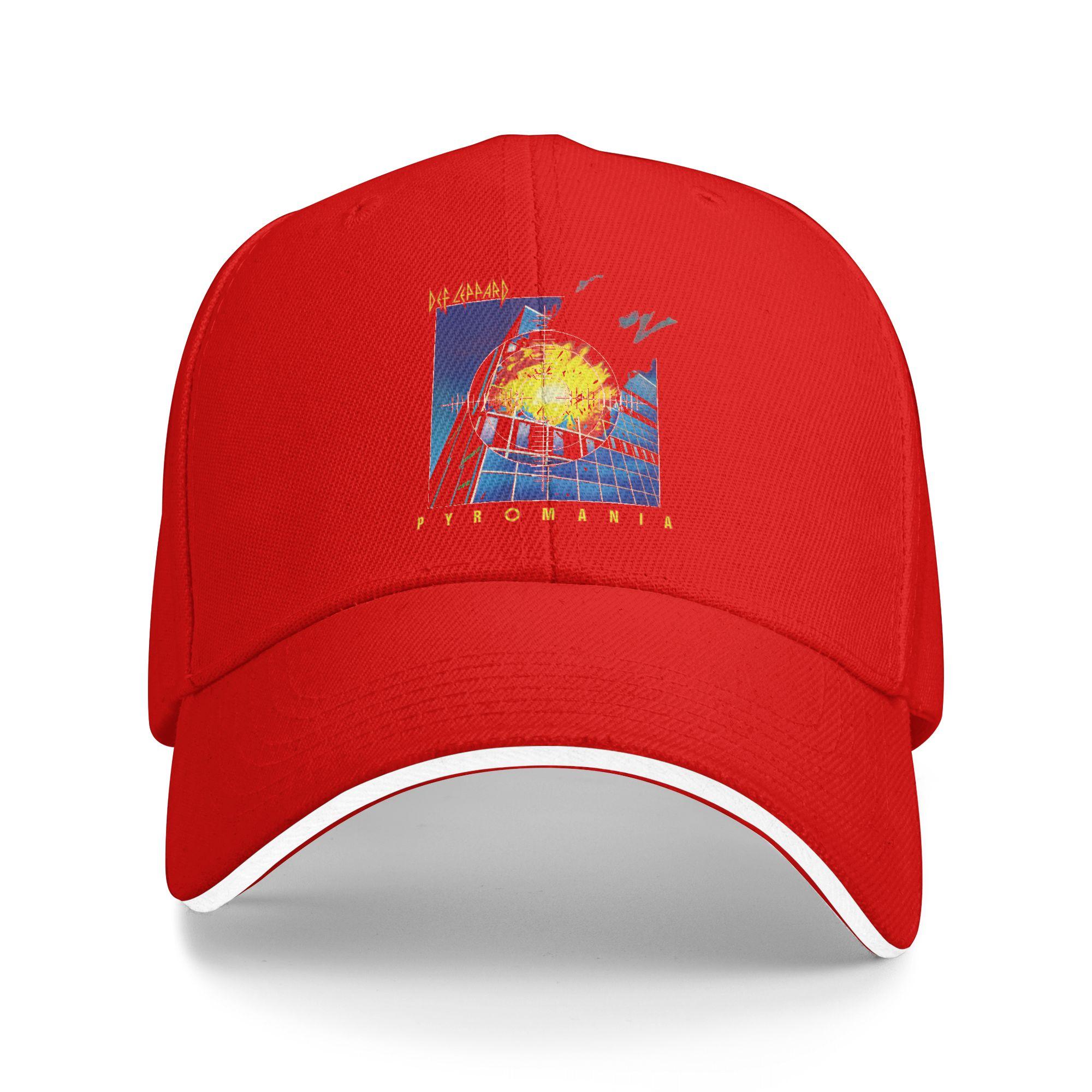 

Summer Def Leppard Pyromania Baseball Cap Outdoor Sports Casual Design Sun Trucker Hat Unisex Men Sunscreen Snapback Cap One Size