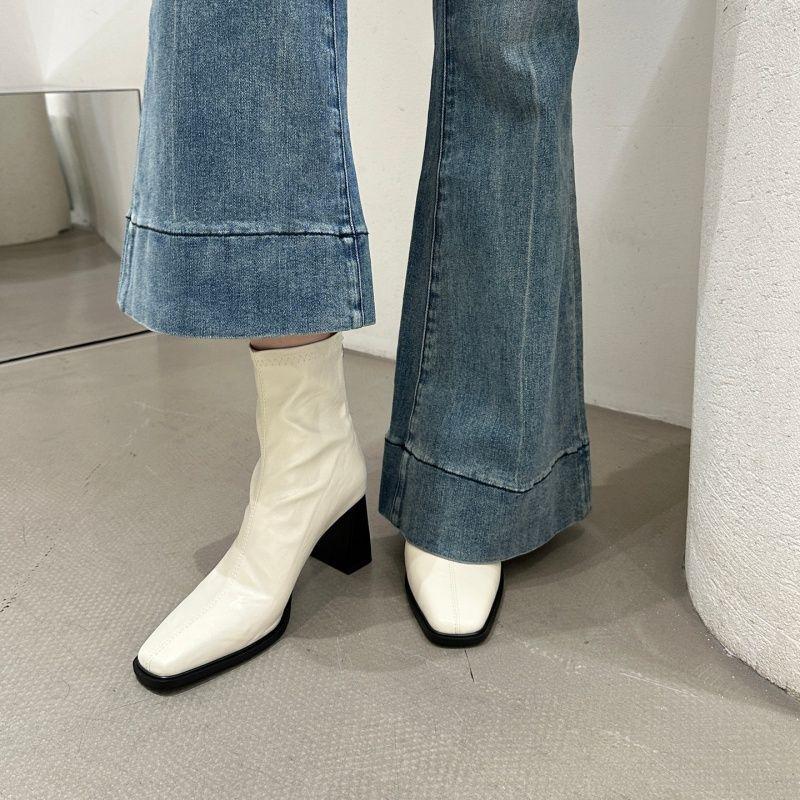 

Женские ботинки челси на массивном каблуке, ботинки-чулки на высоком каблуке, Осень/Зима 2025 39