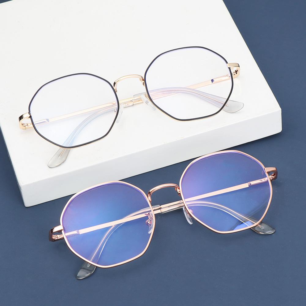 Classic Eye wear Octagon Anti-blue Light Glasses Myopia Optical Mirror Vision Care Eyeglasses