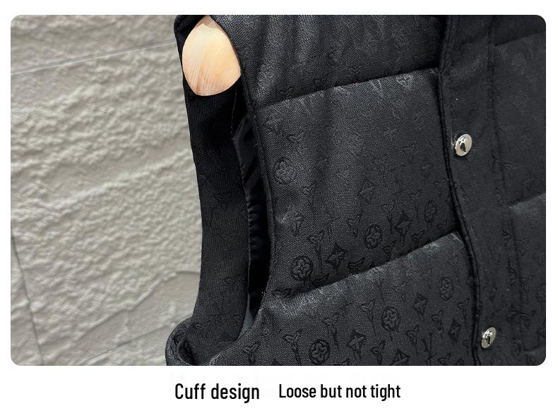 Men's Stand Collar Sleeveless Cotton Vest - 2025 Autumn/Winter Collection