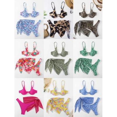 New Women's Leopard Print Bikini Swimming Suit Tight Fit Two-Piece Swimsuit Female Character Swimwear Fas