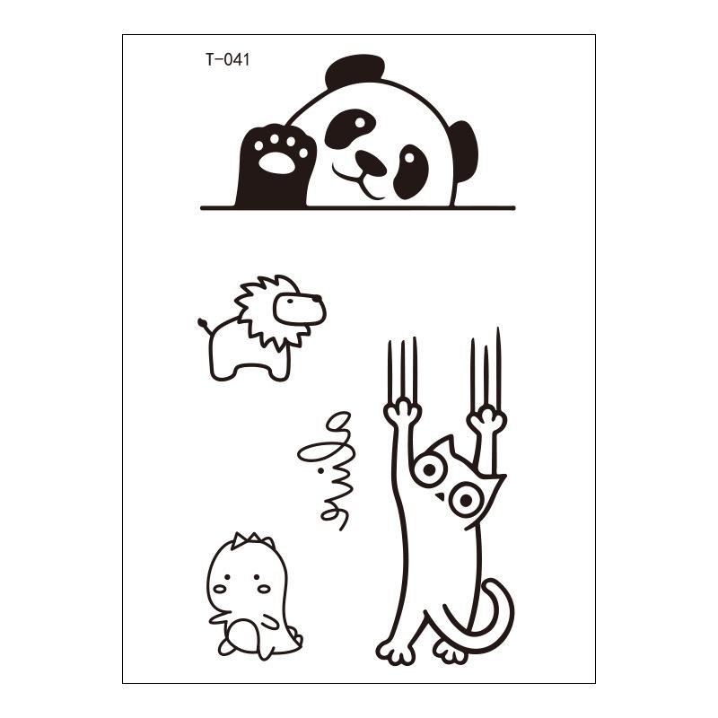 Schönheitsaufkleber Cartoon Tattoo Aufkleber Niedlicher Temporärer Tattoo Aufkleber Klein Frisch Wasserdichter Tattoo Aufkleber