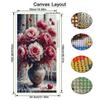 Colorful Peony Vase Large Size Diamond Painting Floral Diy Full Square Round Drill Rhinestone Embroidery Flowers Mosaic Cross Stitch Kits Wall Decor