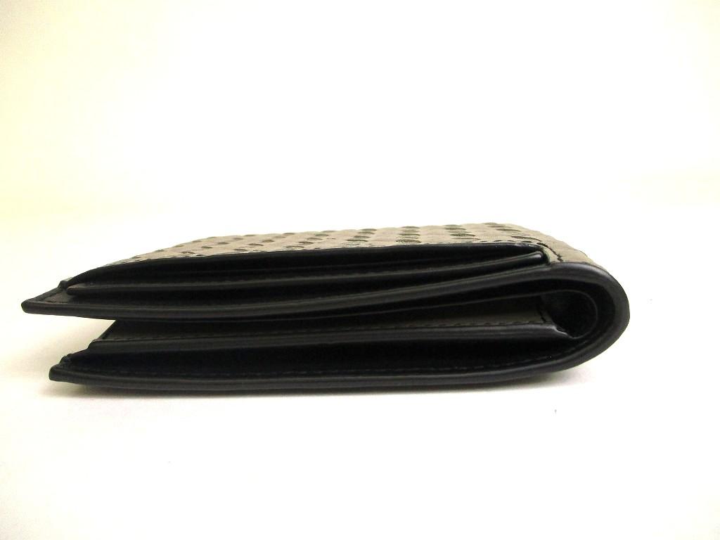 Authentic BOTTEGA VENETA Intrecciato Gray Leather Bifold Wallet Compact Wallet #a884  Refurbished