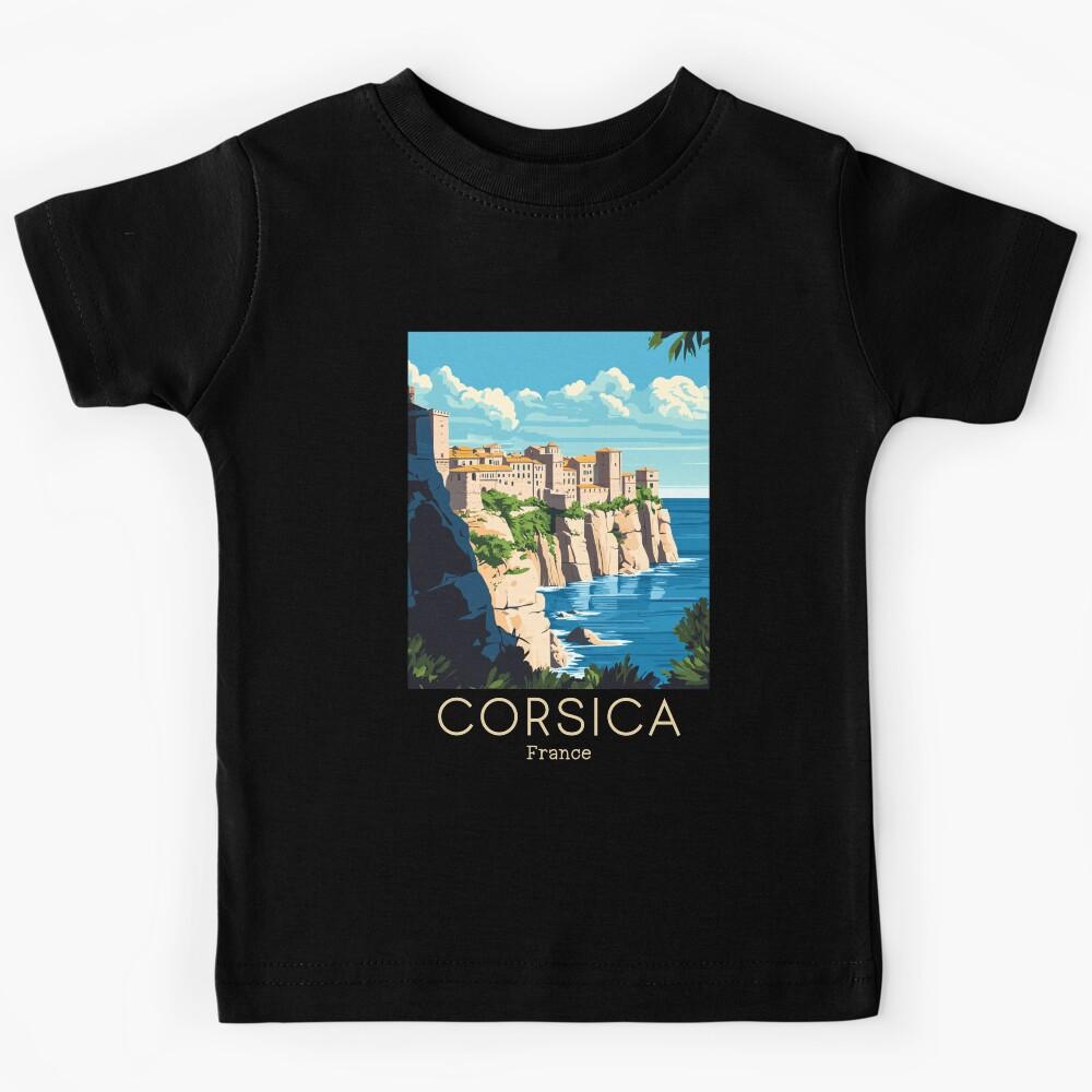 A Vintage Illustration of Corsica - France  Kids T-Shirt 160