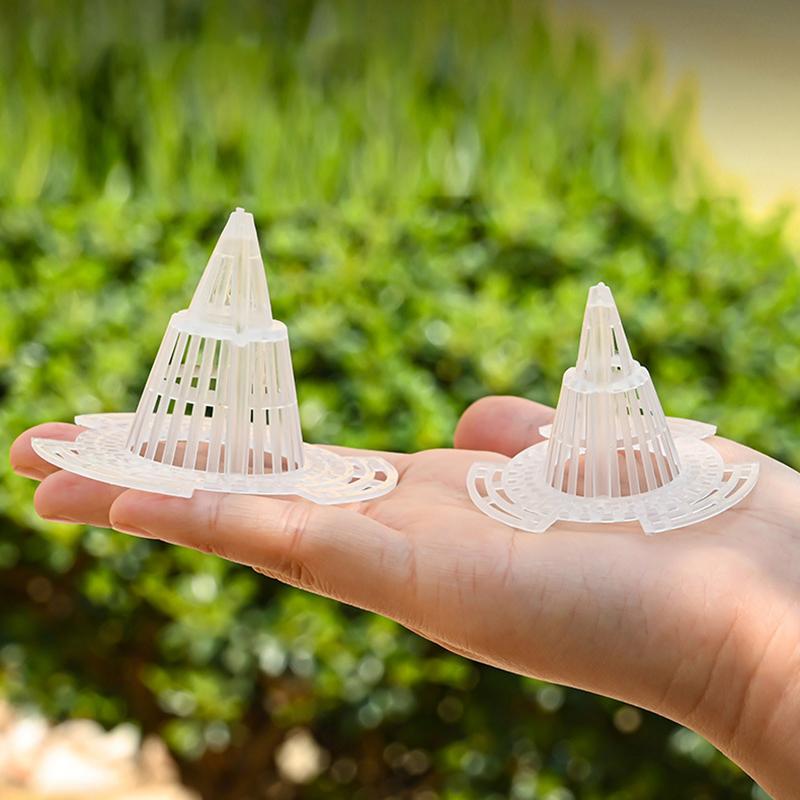 20Pcs Flower Pot Bottom Mesh Gasket Fixed Wing Design Strong Toughness Improving Drainage Flower Mesh Gasket Garden Supplies