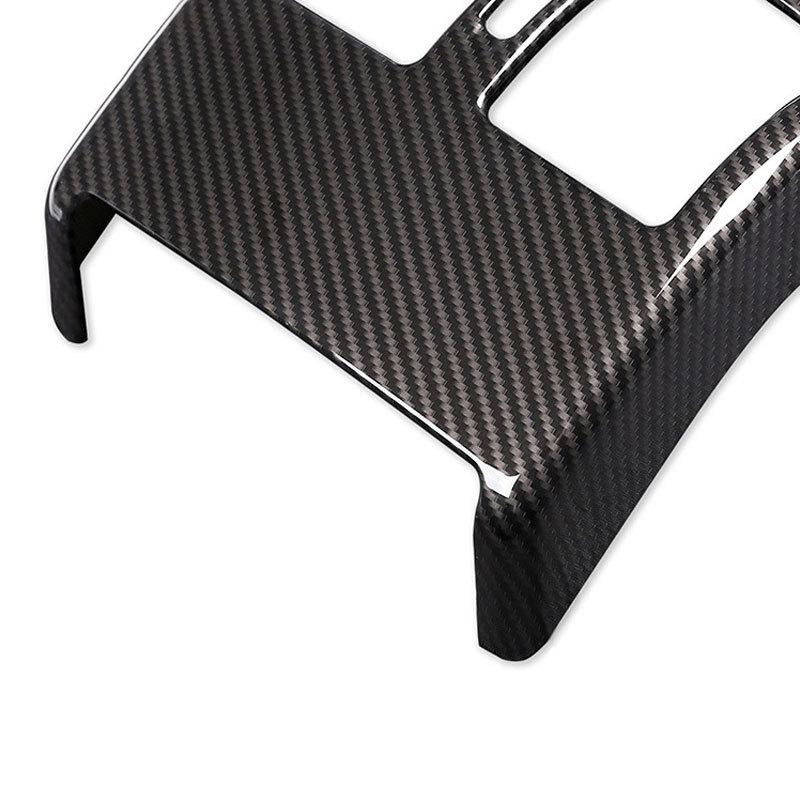 Car Carbon Fiber Texture Rear Air Condition Air Outlet Vent Frame Cover Sticker Trim For Mercedes Benz C Class W204 2008 - 2013
