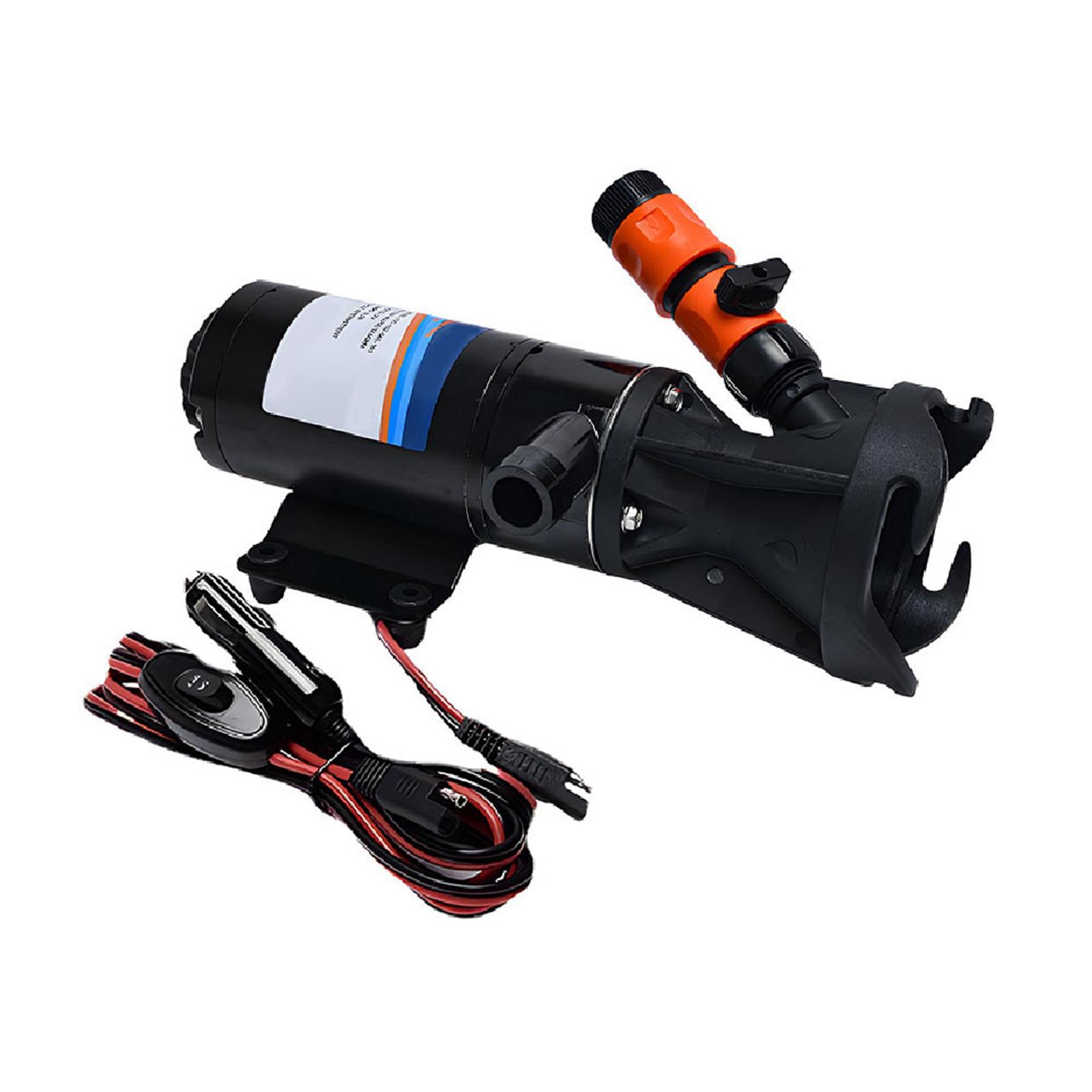 

Macerator Pump for RV Self Priming Sewage Pump 3 Inch Water Inlet Double Four Leaf Blade 45L DC Electric Sewage Pump 12V 500mA