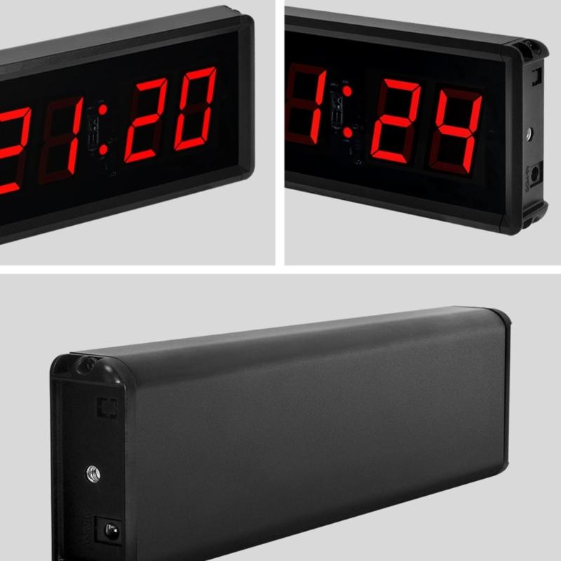 Timer Professionale per Palestra Con Telecomando Orologio Digitale 12/24H Cronometro Conto alla Rovescia Per Allenamento Fitness