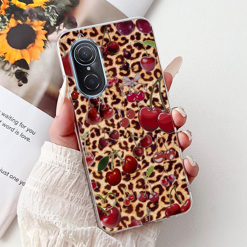For Huawei Nova 9 SE Case Nova9 Pro Luxury Flowers Painted Cover Soft Slim Phone Case For Huawei Nova 9 Pro Nova9 SE Fundas Bags