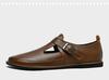 Spring Autumn 2025 Men's Business Casual Slip-On Leather Shoes with Soft Sole and Upper