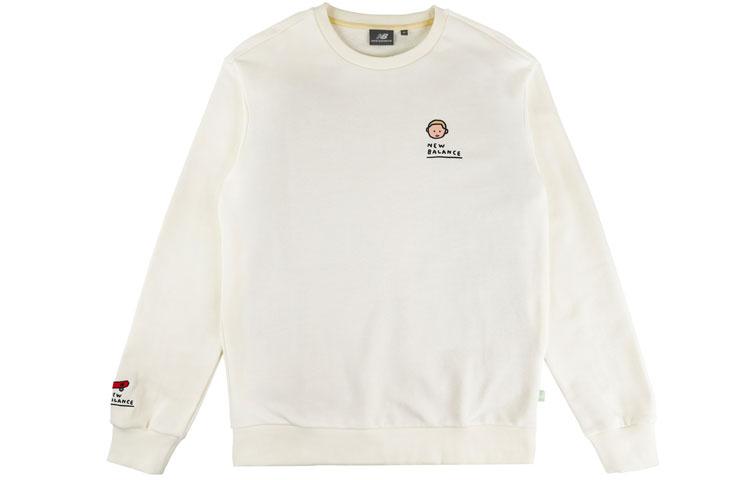 

New Balance Sweatshirts Men s White Crew Neck Moderate Regular NCA47111-IV XXL