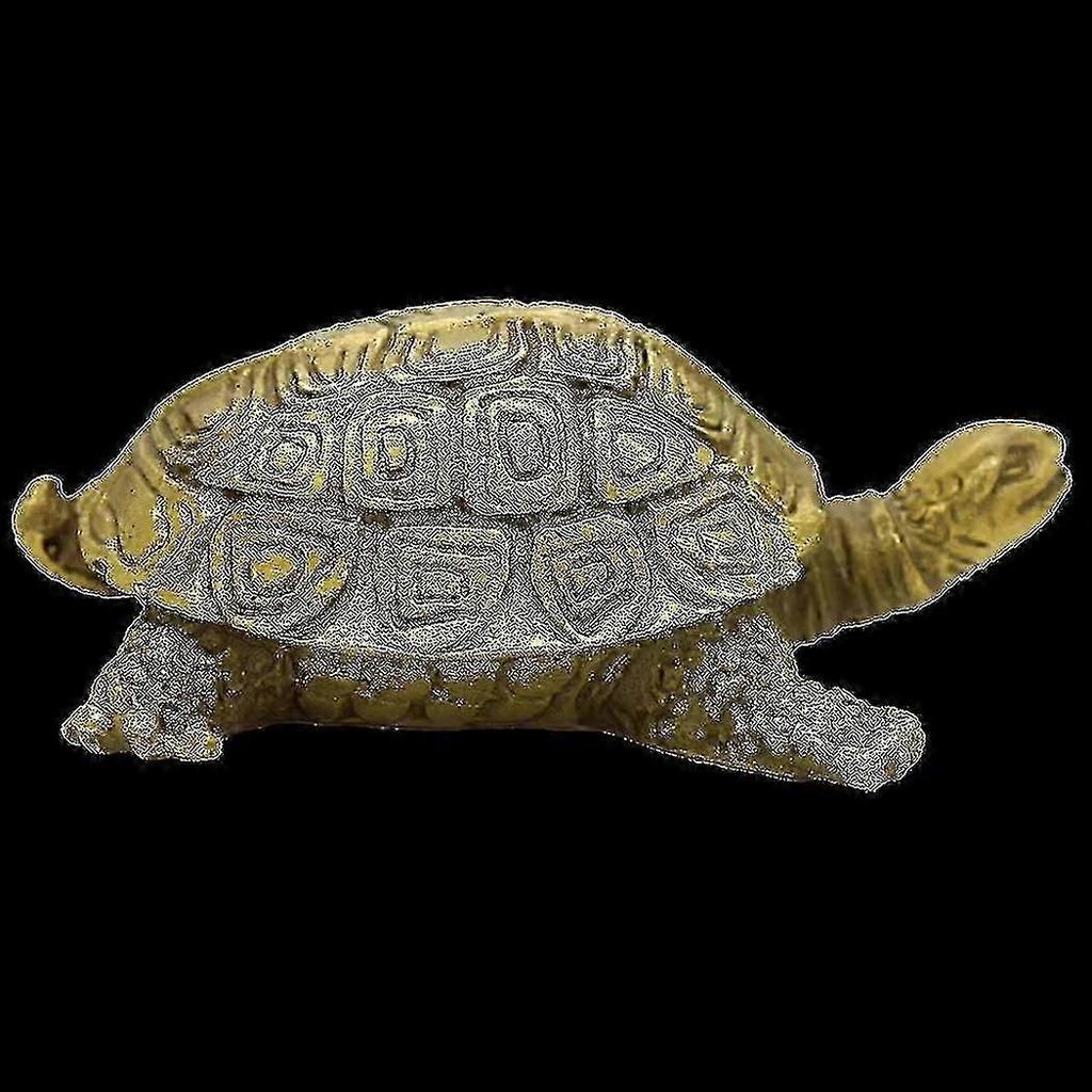 Handmade Chinese Brass Tortoise Figurine Home Decorative Collectible