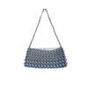 Vintage Pearl Chain Handbag Simple Portable Street Stroll Handbags for Women Handmade Weaving Bags Single Handle