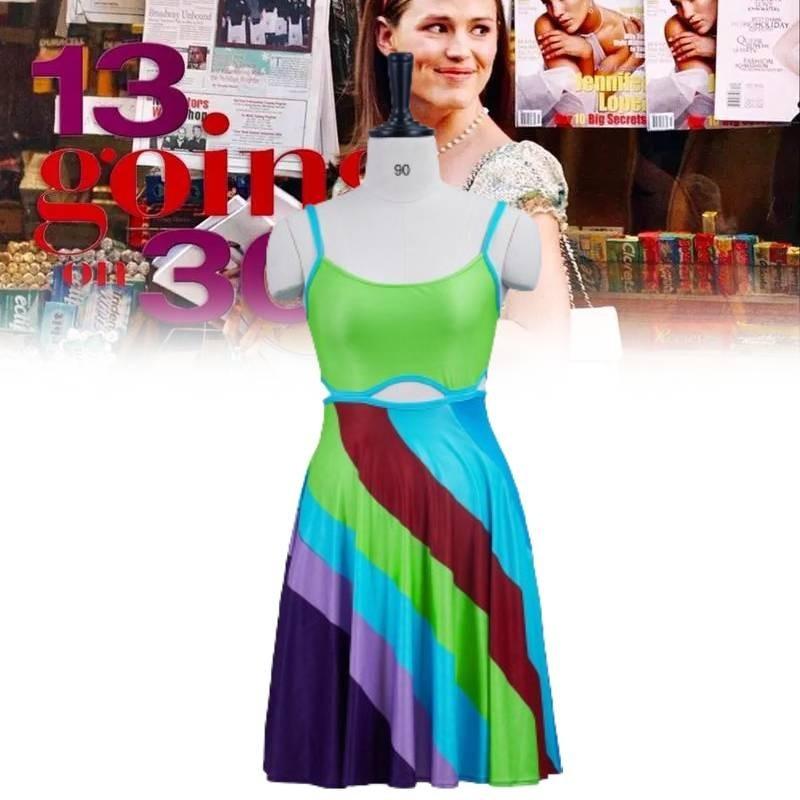 Jenna Suddenly 30 Rink Cosplay Costume Movie Character Halloween Party Play Role