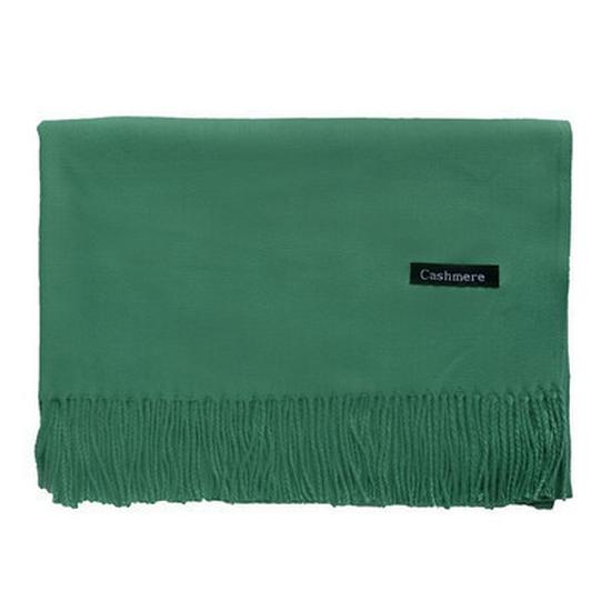 Red Faux Cashmere Winter Scarf for Women - 2026 Korean Style Solid Color Shawl with Logo, Ideal for Annual Meeting Gifts