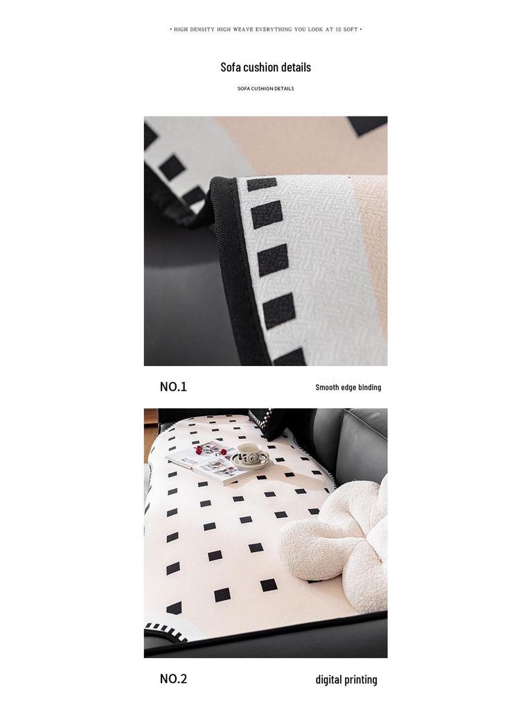 2024 High-End Chenille Sofa Cushions: Special-Shaped, Irregular, All-Season Covers for Leather Sofas