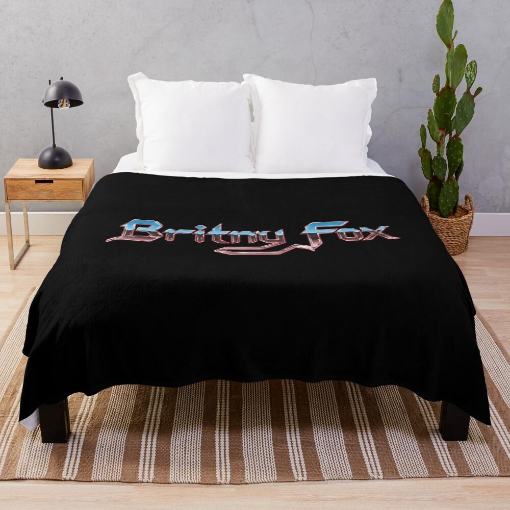 Britmys Foxs Gothic Metallic Throw Blanket