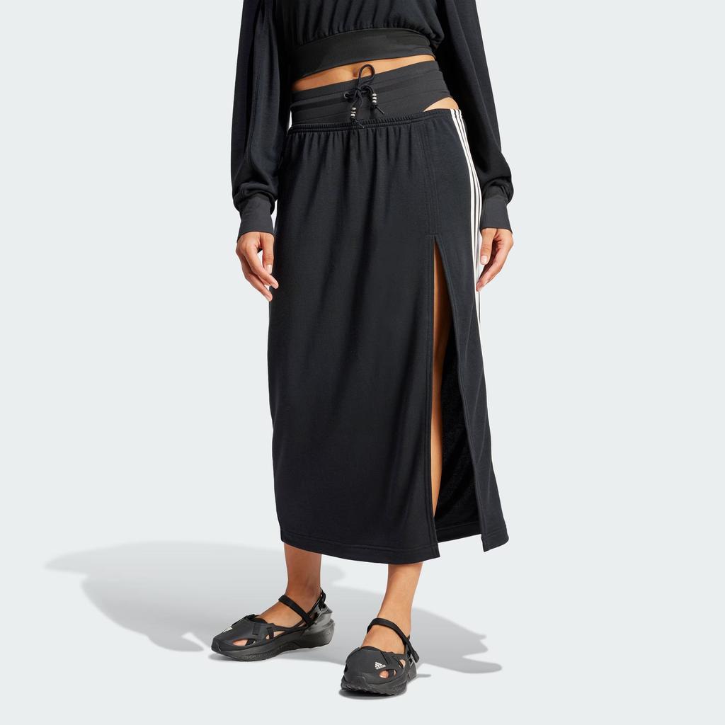 New Adidas x RUI ZHOU Skirt Casual Long Skirts Women's Black IQ3800