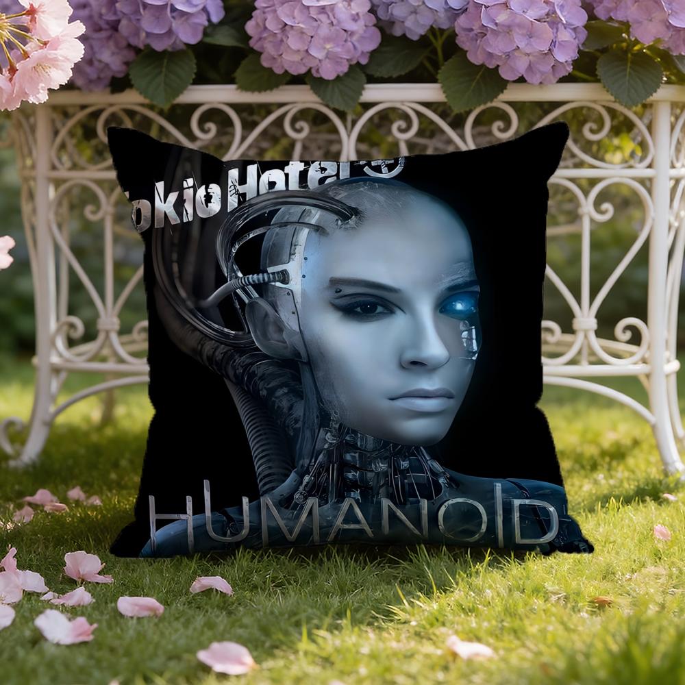 Band T-Tokio H-Hotel Cushion Cover Home & Car Dual-Scene Pillow Cover: Reversible for Premium Comfort