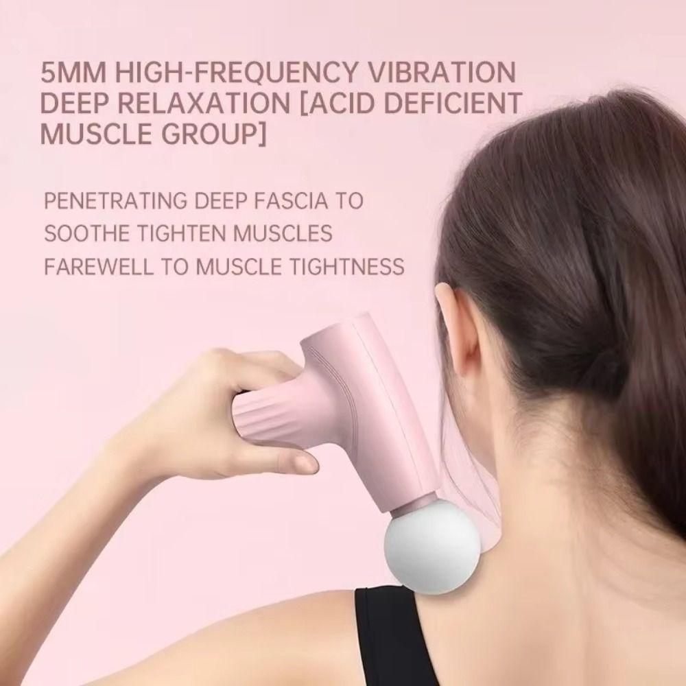 Soft Massage Head Mini Fascia Massager Handheld Muscle Massage Machine  Fitness Equipment