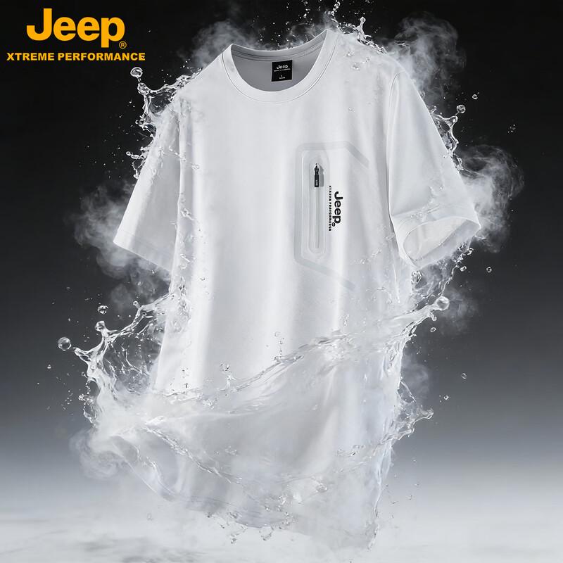 JEEP Men s Ice Silk Quick Dry Short Sleeve T-Shirt 2XL