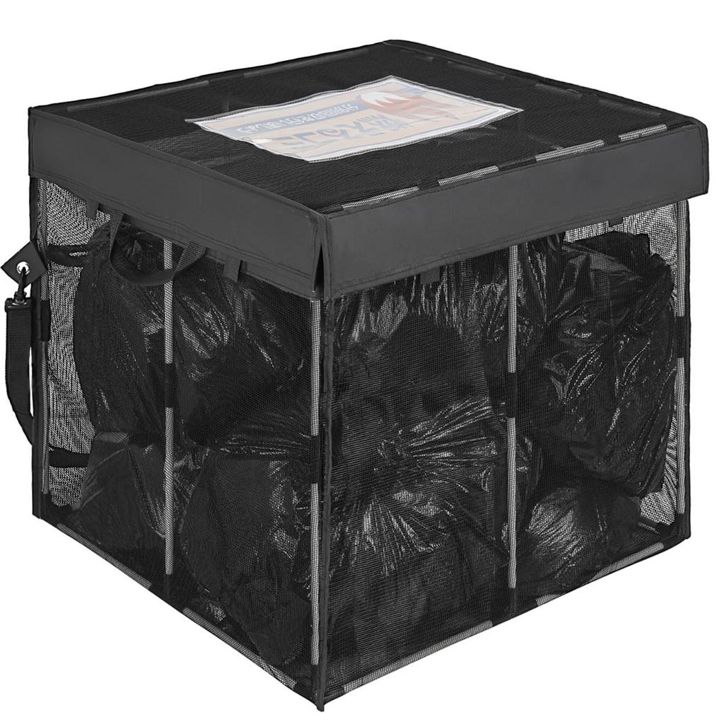 TORIBIO Outdoor Garbage Crow Repellent Net Box with Ideal for Camping and Outdoor Use Net, Lid,