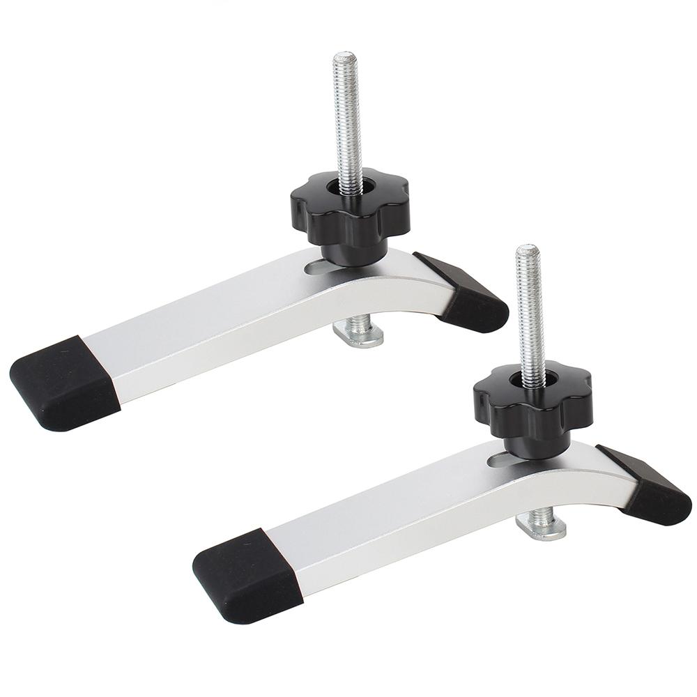 1Pc Quick Acting T-Track Hold Down Clamp with T Bolts and Silder Aluminum Alloy Woodworking Clamps for Routers Drill Presses CNC