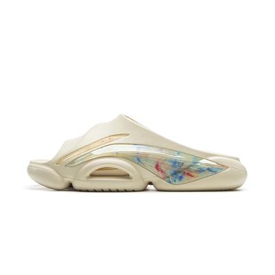 Li Ning Badfive Slide Og Vielseitige Lässige Atmungsaktive Leichte Rutschfeste Pantoletten Herrenschuhe Gelb ABTV007-3