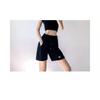 Lockere, gerade Sport-Waffel-Shorts mit mittlerem Bein, Sommer-Hottie, hoch taillierte, lässige Viertelhose mit weitem Bein