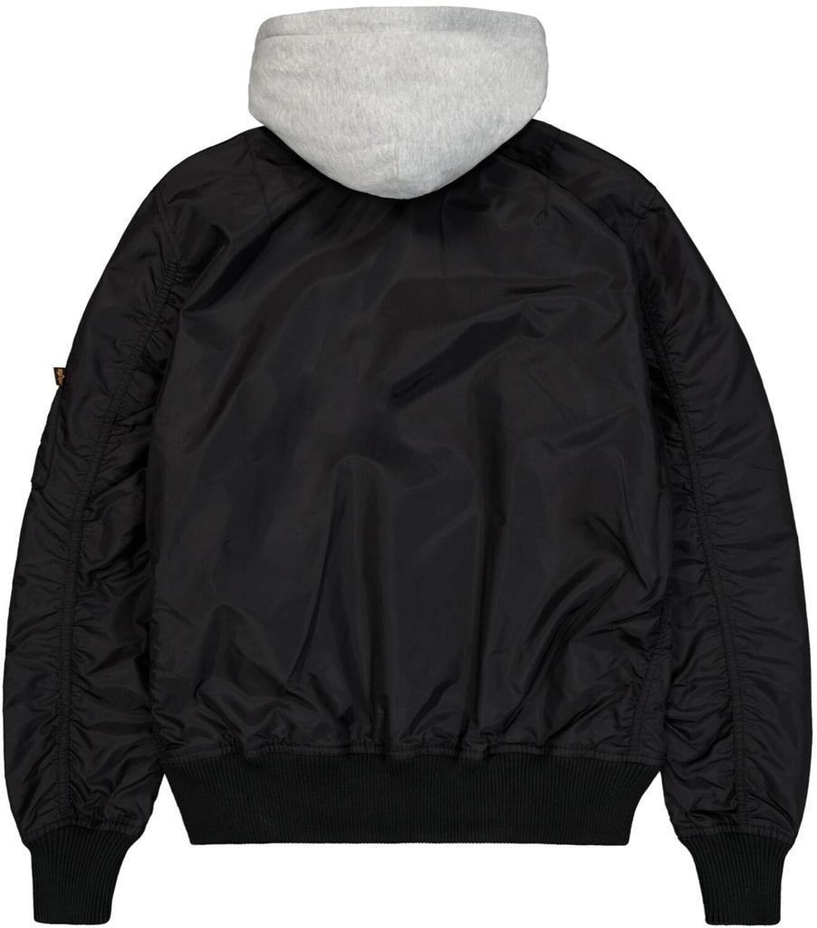 Demiseason Jacket Alpha Industries MA-1 TT Hood (196108) Black (196108-03)