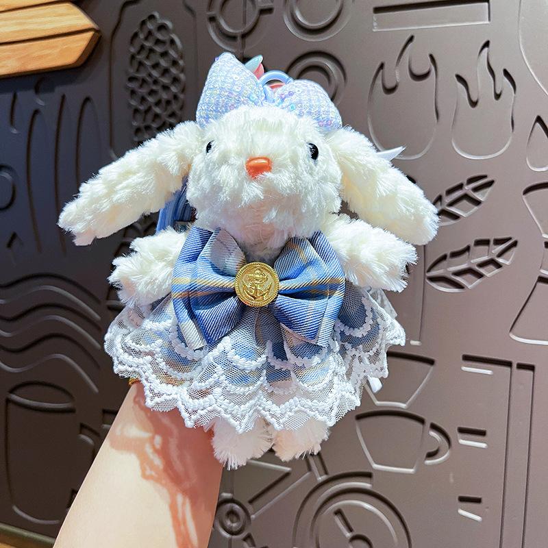 

Creative Plush Princess Dress Long-eared Rabbit Keychain Cute Cartoon Lop-eared Rabbit Dress-up Doll Exquisite Bag Pendant