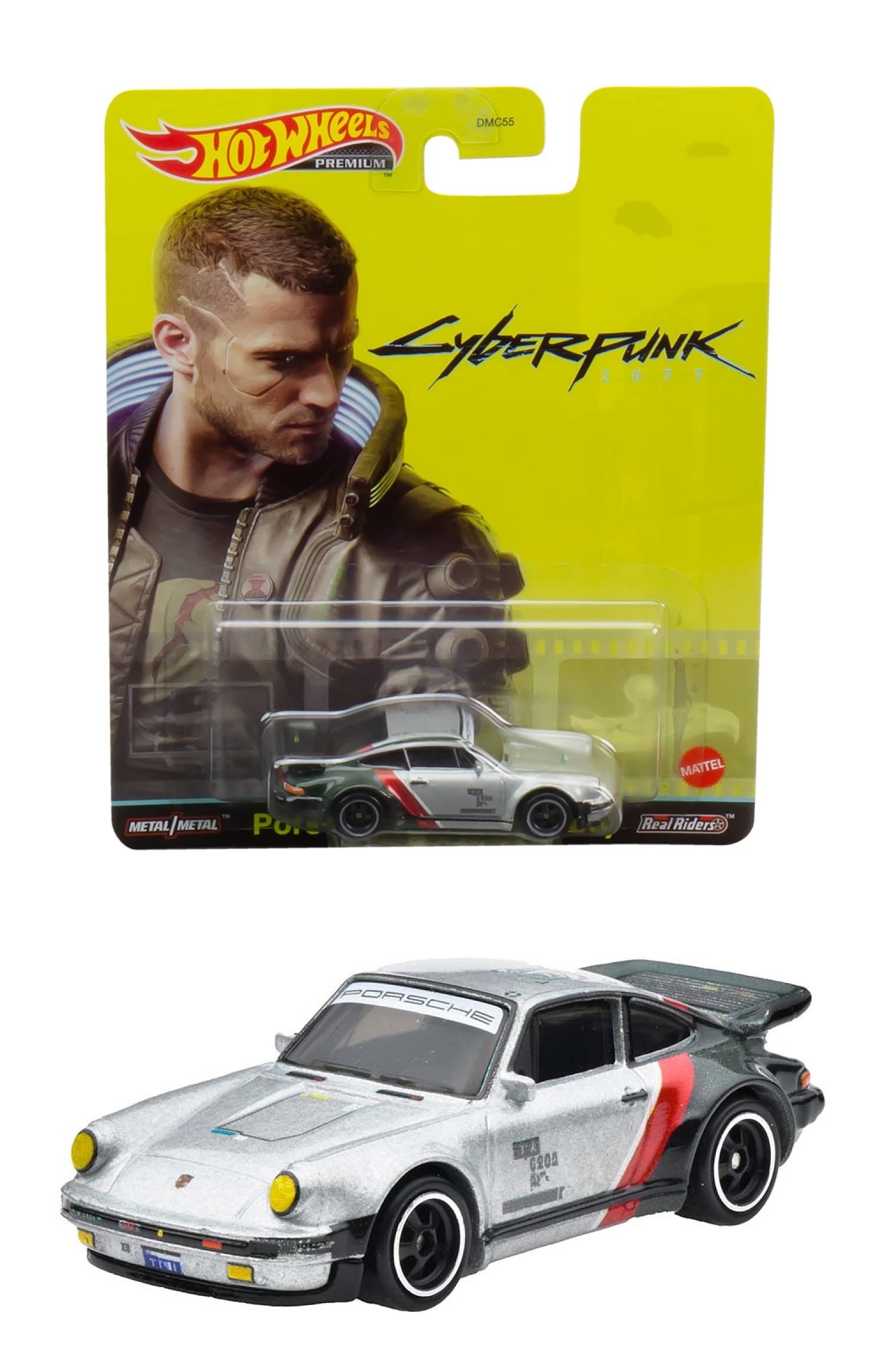 

Hot Wheels Retro Entertainment Cyberpunk 2077 Porsche 911 Turbo 2000 лет и HCP04 Silver (930) [3 вверх] серебряный