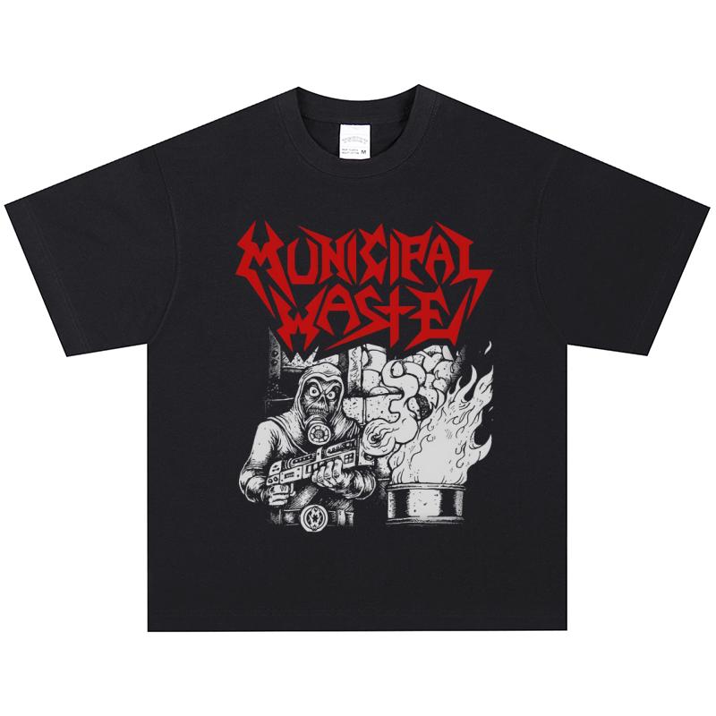 Municipal Waste T-Shirt, Soft Fabric Casual Daily Wear XXXXL