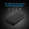 2.5 Inch   Carrying Case,   Resistant EVA Hard  ive Case with Elastic   Strap and Mesh  , for 2.5 Inch Hard Drive