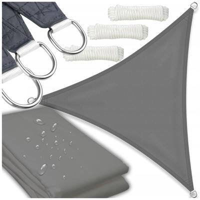Garden Sun Shade Sail for Terrace Balcony, Graphite Gray, 4x4x4m