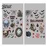 Static Cling Decals Halloween Electrostatic Glass Stickers Skull Demon Blood Handprints Bats Scary Window Outdoor Sticker Clings Spooky Stickers for