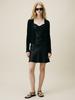 STAY WITH ME Satin Drape Mini Dress_Black