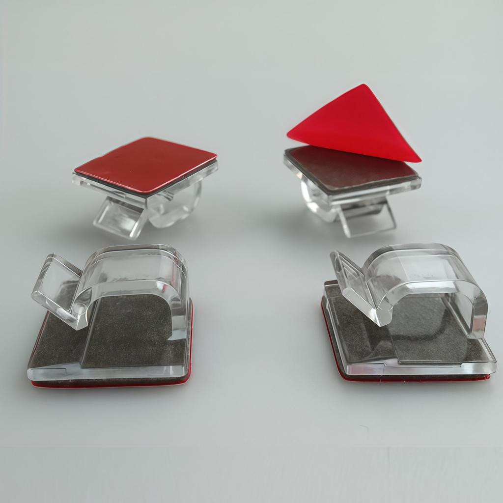 XK001 Self-Adhesive Hole-Free Cable Clip Holder for Car & Network Organization