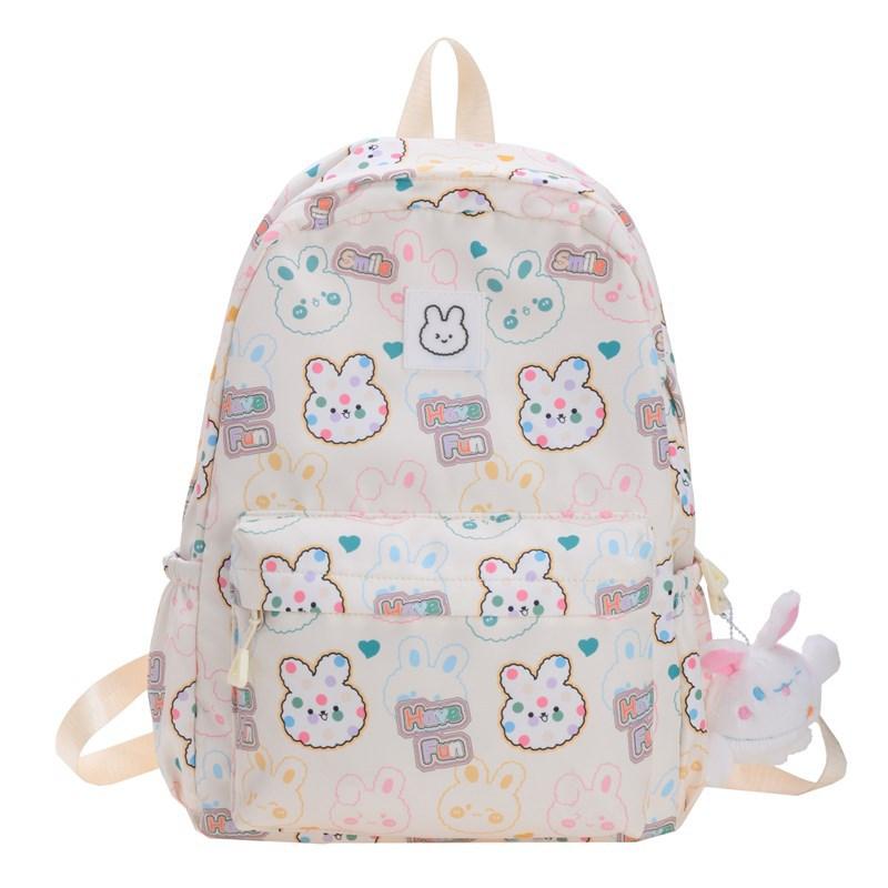 Kindergarten Primary School Students Schoolbag Cartoon Cute Bunny Baby Backpack Printed Children'S Bag