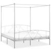 Day and Night - Day and Night Canopy Bed Frame Without Mattress White Metal 180x200 Cm