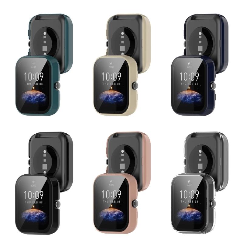 Klocka för fodral Full täckning TPU Skyddande skal Tvättbar stötfångare för skalhud för Bip3 & Bip3 pro