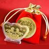Pièce Commémorative en Or en Lingot Massif Année du Cheval Zodiac Chinois Cheval Pièce Souvenir Cadeau pour la famille