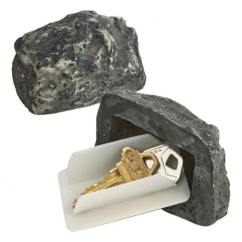 

Hidden Doorstep Key Box Outdoor Courtyard Hidden Doorstep Simulated Small Stone Key Box Outdoor Spare Garden Key Storage Box