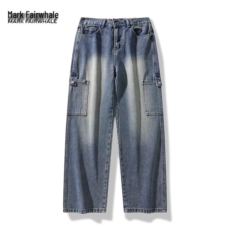 MARK FAIRWHALE Men s Loose Fit Straight Leg Workwear Jeans S