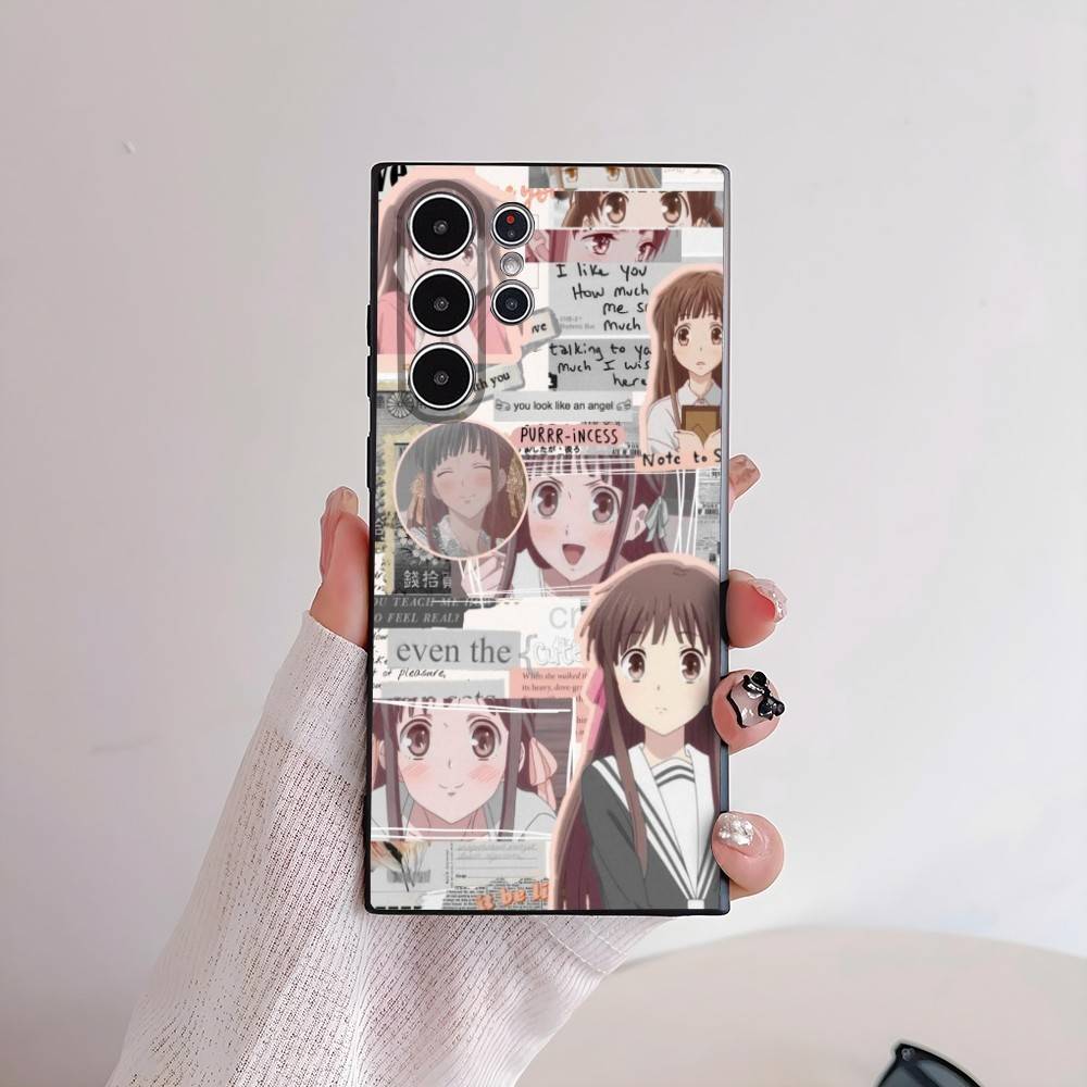 F-Fruits BasketS Anime Cute Phone Case For Samsung Galaxy S25 S24 S22 S23 Ultra S21 S20 Plus 5G Frosted Non-Slip Full Soft Cover